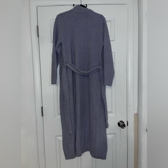 UGG long, plush robe cardigan in dusty lavender - Picture 3 of 3